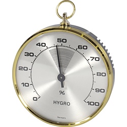 TFA Hygrometer Ø10cm, Thermometer + Hygrometer, Gelb