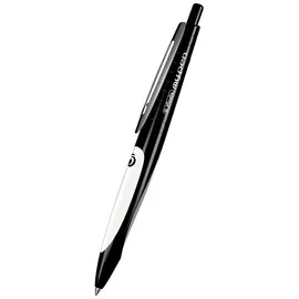 Herlitz Kugelschreiber my.pen schwarz/weiß, Schreibfarbe: blau, 1 St.