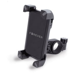Forever Universal Fahrrad Handyhalterung Handyhalter Halter Fahrrad Smartphone Fahrradhalterung kompatibel mit Smartphones Handys bis 6,5" Smartphone-Halterung schwarz