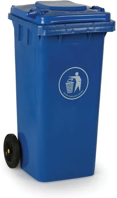 Plastik Mülltonne für mülltrennung, 120 l, blau