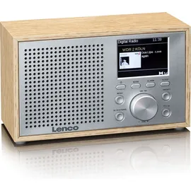 Lenco DAR-017WH - Kompaktes und stilvolles DAB+/FM-Radio mit Bluetooth Tischradio