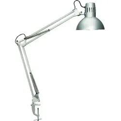 Tischleuchte Study - Silber - weiß