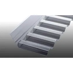 Wandanschlüsse für Polycarbonat Wellplatten - 1265 x 150 x 50 mm für K 76/18 und S 76/18 – Bauanschluss für Wellplatten