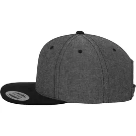 Flexfit Chambray-Suede Snapback Cap schwarz One Size