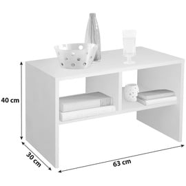 VCM my home Nachto Beistelltisch eiche 40,0 x 30,0 x 63,0 cm