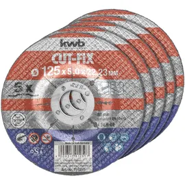 KWB 791295 Trennscheibe 125 mm 5 St.