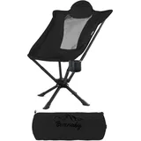 normani Outdoor Sports Campingstuhl Burnaby Schwarz
