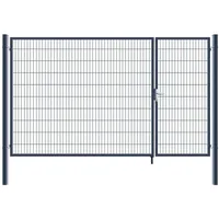 Home Deluxe Doppelflügel Gartentor 350 x 200 cm Anthrazit