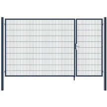 Home Deluxe Doppelflügel Gartentor 350 x 200 cm Anthrazit