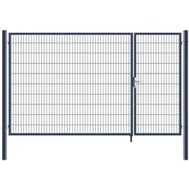 Home Deluxe Doppelflügel Gartentor 350 x 200 cm Anthrazit