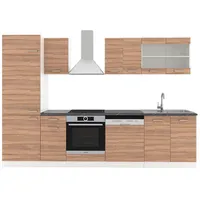 Vicco Küchenzeile R-Line 300 cm Sonoma/Weiß
