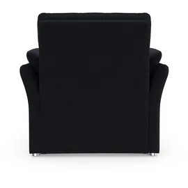 DOMO collection Sessel Pina Mikrofaser 99 x 95 x 88 cm Dunkelblau