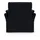 DOMO collection Sessel Pina Mikrofaser 99 x 95 x 88 cm Dunkelblau