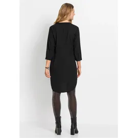 bonprix Blusenkleid Schwarz 52