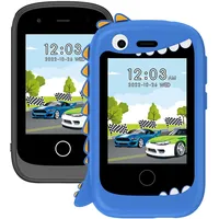 Kinder Handy, Smartphone für Mädchen Jungen, 28 Zoll großer Touchscreen telefon uhr kinder mit 16 Spiele Anruf SOS Kamera Musik Schrittzähler Wecker, kinderhandy 4-9 Jahre Geschenke (Schwarz)