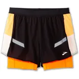 Brooks Run Visible 4" 2in1 Short Damen Schwarz XS