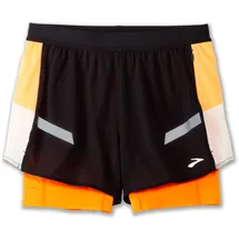 Brooks Run Visible 4" 2in1 Short Damen Schwarz XS