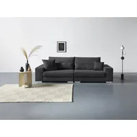 Big-Sofa HOME AFFAIRE "Vasco" Sofas Gr. B/H/T: 277cm x 88cm x 107cm, Cord, grau (anthrazit) Breite 277 cm, inkl. 6-teiliges Kissenset, in Cord