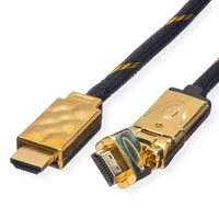 Roline GOLD HDMI High Speed Kabel mit Ethernet, drehbar,