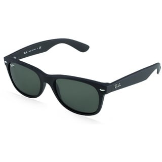 Ray Ban New Wayfarer RB2132 622 52-18 black rubber/green classic