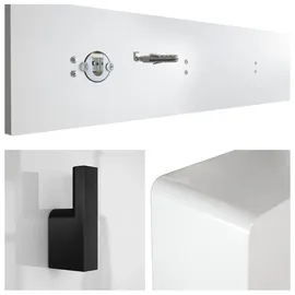 Vladon Garderobenpaneel Linea 72,5 x 14,5 x 3,5 cm Grau