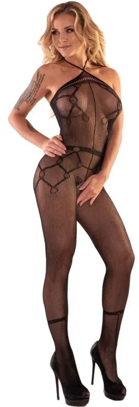 LIVCO CORSETTI FASHION  Hacint LC 17342 Bodystocking Schwarz One Size