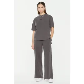 Harlem Soul HARLEM SOUL, Damen, Gr. L, grau, Single Jersey, Material: 100% Baumwolle, bedruckt, regular fit normal, Rundhals, eingesetzt gerader Abschluss, Shirts Rundhalsshirt, aus Baumwolle