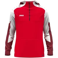 Jako Unisex Zip-Hoodie Dynamic rot/weiß/dunkelrot, S