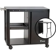 BBQ-Toro Grilltisch 95 x 50 x 80 cm Schwarz
