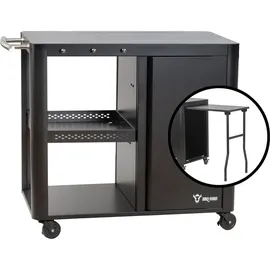 BBQ-Toro Grilltisch 95 x 50 x 80 cm Schwarz