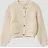 s.Oliver Cardigan im Loose Fit mit herzförmigen Metallknöpfen und Taschen - beige 104/110