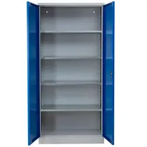 Proregal Aktenschrank 195 x 92 x 50 cm Grau-Blau