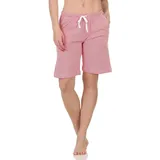 normann Shorty Schlafanzug gestreift Pink 44-46