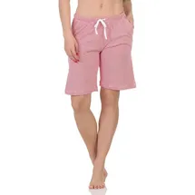 normann Shorty Schlafanzug gestreift Pink 44-46