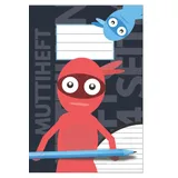 Independently published Hausaufgabenheft Grundschule, Entschuldigungsheft, Muttiheft, Mitteilungsheft für Grundschule und Kindergarten, Lehrer Eltern Heft ca. A5 64 Seiten liniert | NINJA