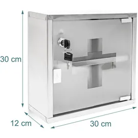 Relaxdays Medizinschrank Emergency L,