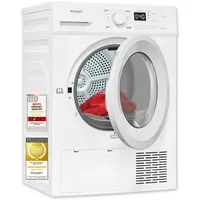 Exquisit Wärmepumpentrockner 8 kg, 16 Programme, LED-Innenbeleuchtung, Knitterschutz, Startzeitverzögerung,