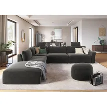 sit&more Ecksofa »Cadabra L-Form« Breite 356 cm, mit Sitztiefenverstellung grau
