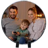 Schiefer mit Foto Personalisierte Schiefertafel mit Ständer Benutzerdefinierte Schieferplatte mit Individuellem Fotodruck Schiefertafel für Geschenk Geburtstag Weihnachten Jubiläum