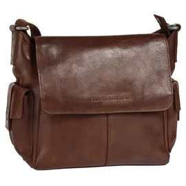 Spikes & Sparrow Umhängetasche echt Leder, braun