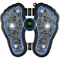Flintronic EMS Fußmassagegerät USB-Aufladung, Fußmassagegerät Elektrisches, Fussmassagegerät EMS Fußmassagegerät mit 8 Modi & 19 Einstellbare Frequenzen für die Durchblutung Muskelschmerzen