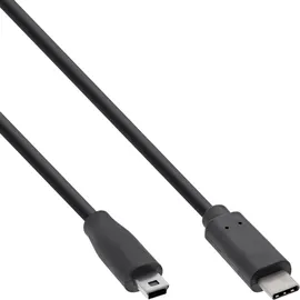 InLine USB-C auf Mini-B 0,5 m Schwarz