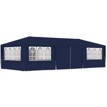 vidaXL Profi-Partyzelt 4 x 9 m inkl. 4 Seitenteile Blau