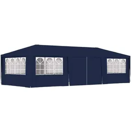 vidaXL Profi-Partyzelt 4 x 9 m inkl. 4 Seitenteile Blau