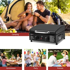 Royal Gourmet 2 Brenner Gasgrill Tischgrill schwarz