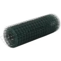 vidaXL Drahtzaun 25 x 0,5 m Grün/Stahl