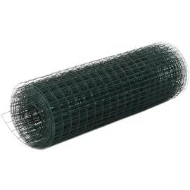 vidaXL Drahtzaun 25 x 0,5 m Grün/Stahl