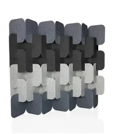 HJH Office Akustik Stellwand FLEXMIUT PLUG 6er Set 163x170x25cm grau/hellgrau/dunkelgrau