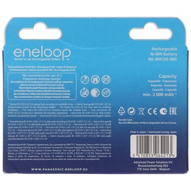 Panasonic eneloop (Gen 5) Mignon AA NiMH 2000mAh, 8er-Pack (BK-3MCDE/8BE)