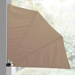 Wandklappschirm Ragusa 160x160 cm Beige